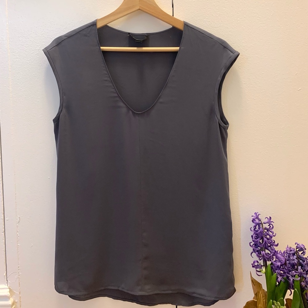 JCREW Sleeveless Top Purple Gray 4